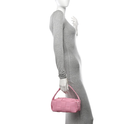 Bottega Veneta Lambskin Maxi Intrecciato Small Brick Cassette Bag Pink 2 of 11