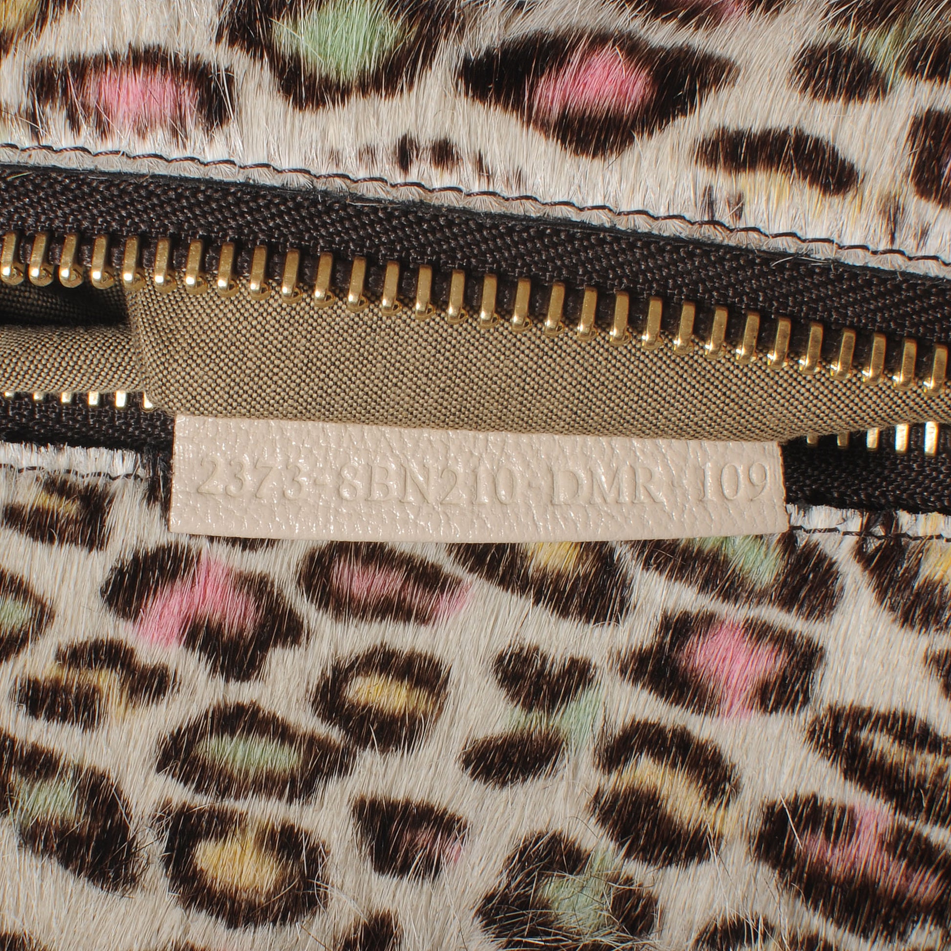 Fendi Goatskin Calf Hair Leopard Print Large Peekaboo Iconic Satchel Beige 7 of 11