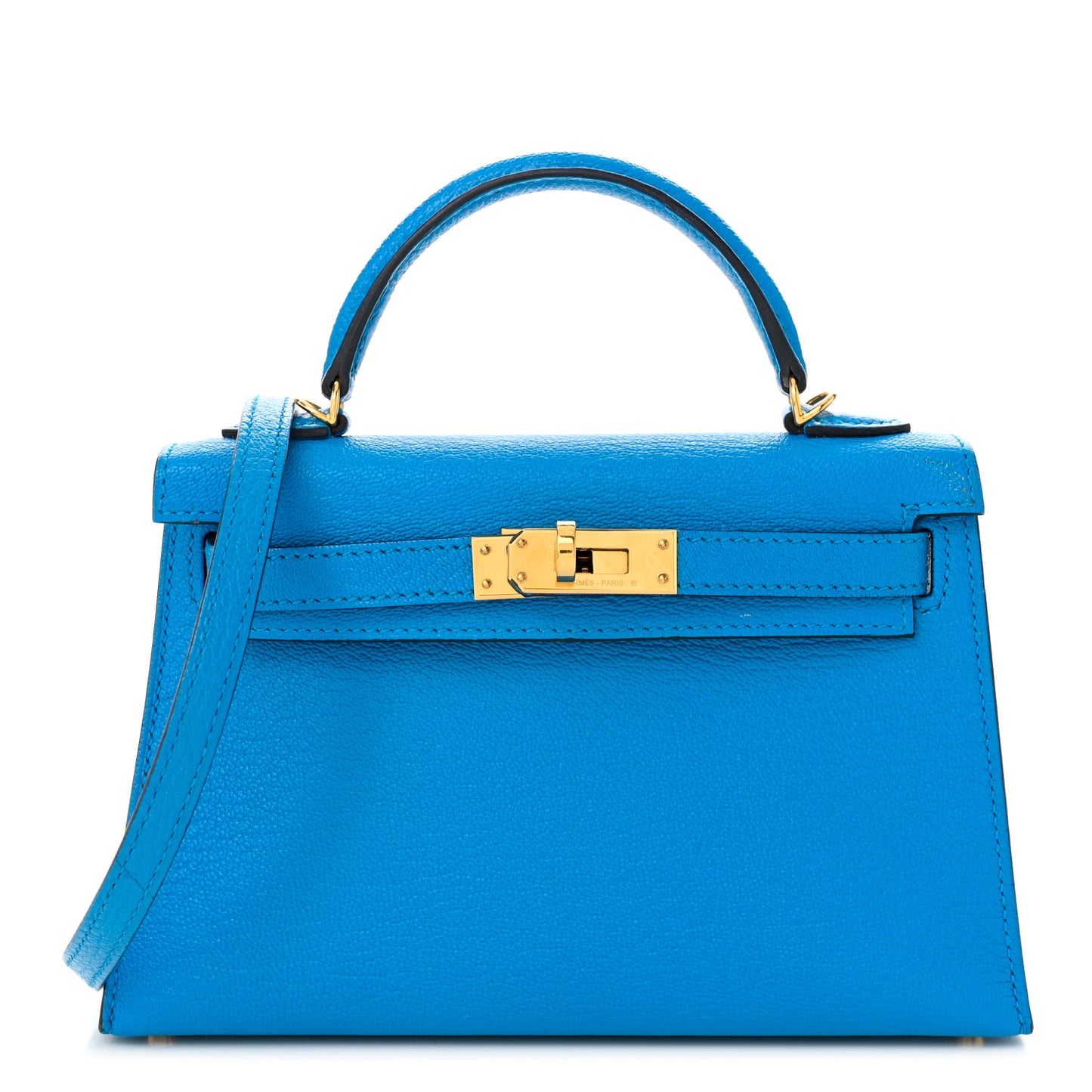 Chevre Mysore Mini Kelly Sellier 20 Bleu Frida