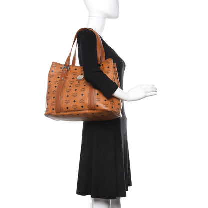 MCM Visetos Shopping Tote Cognac 2 of 11
