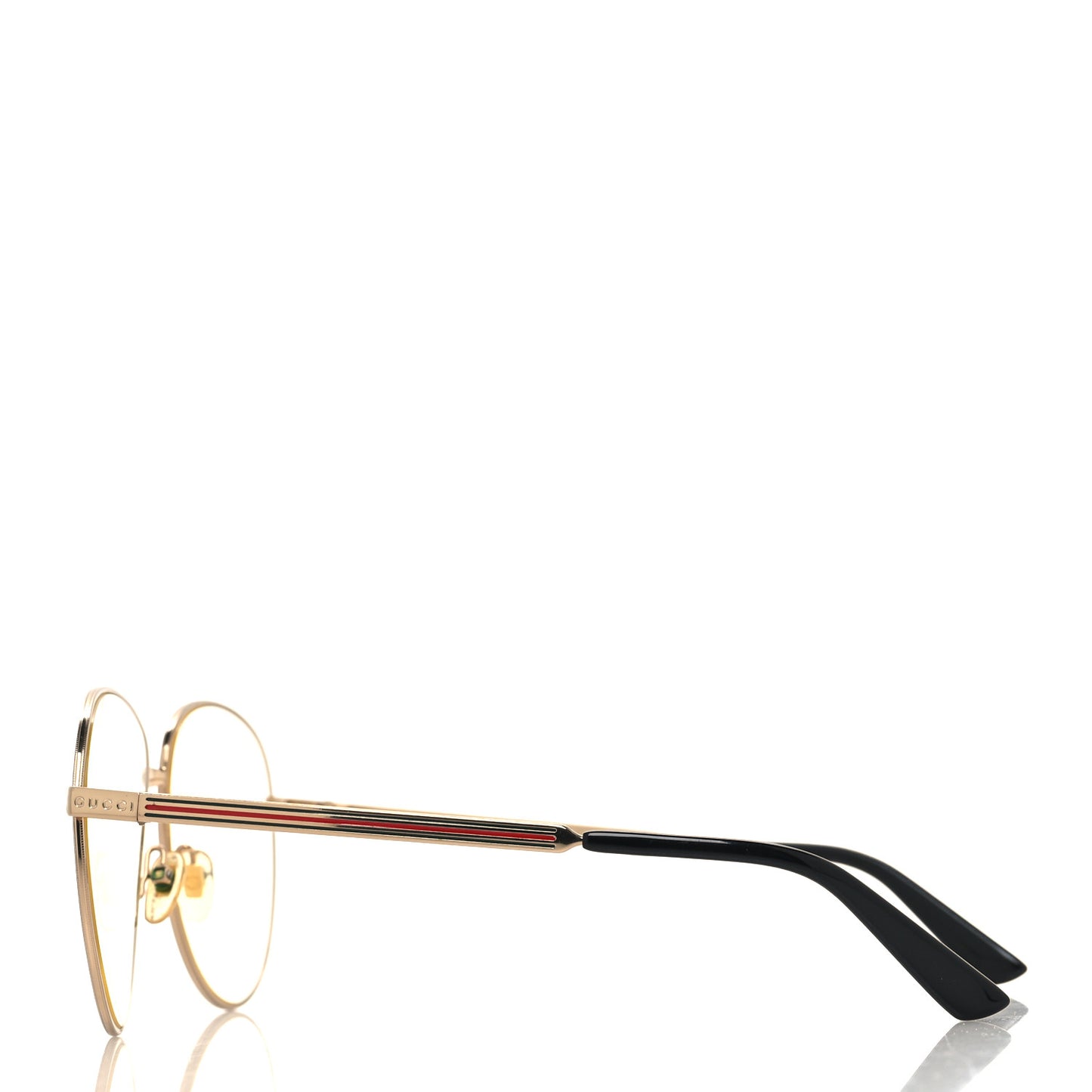 Aviator Eyeglasses GG0138S Gold Black