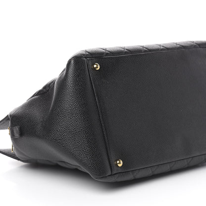 Chanel Caviar Quilted Grand Timeless Tote GTT Black 8 of 10