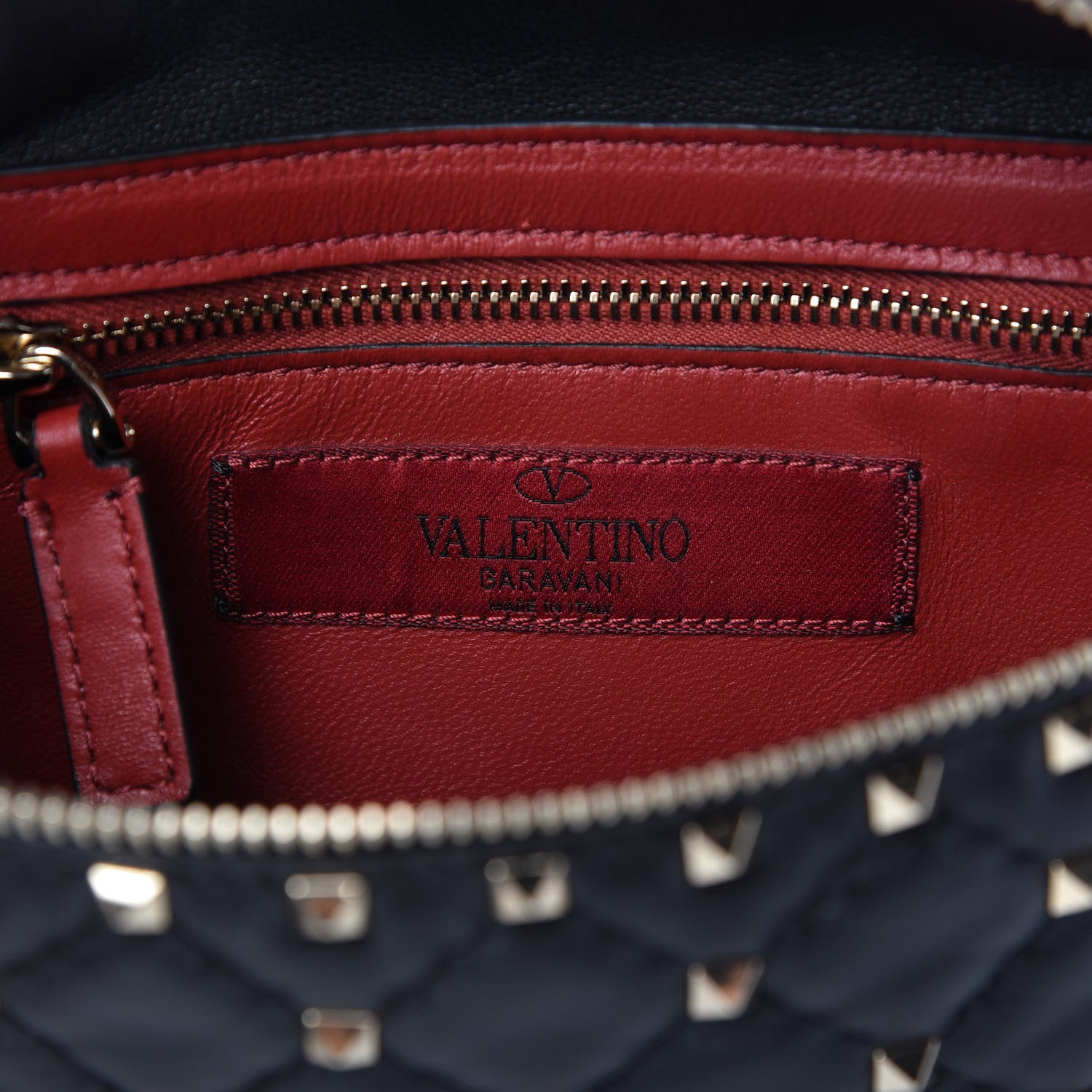 Valentino Garavani Nappa Rockstud Spike Belt Bag 105 Black 8 of 11