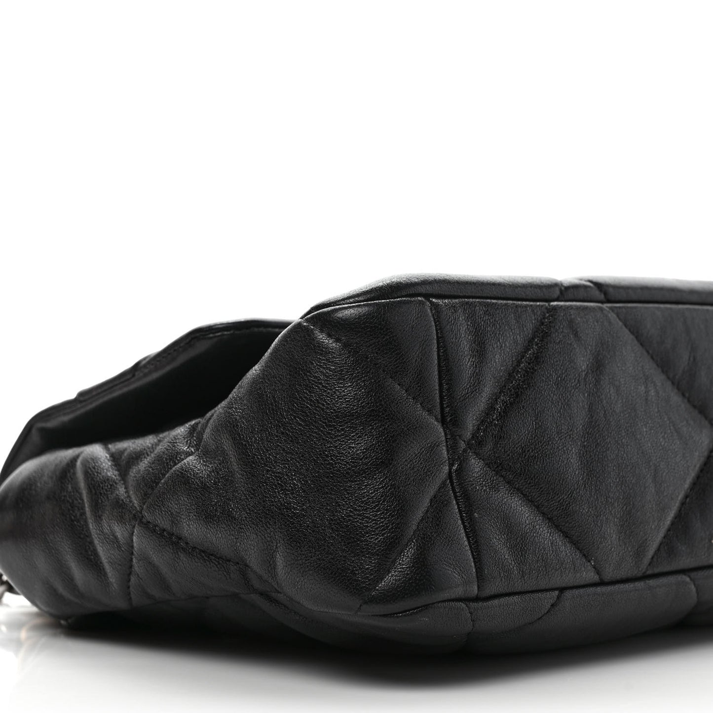 Lambskin Quilted Large Chanel 19 Flap Black