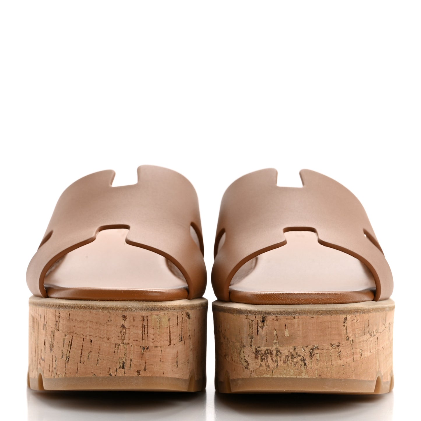 Calfskin Cork Eze 30 Sandals 37 Marron Glaise