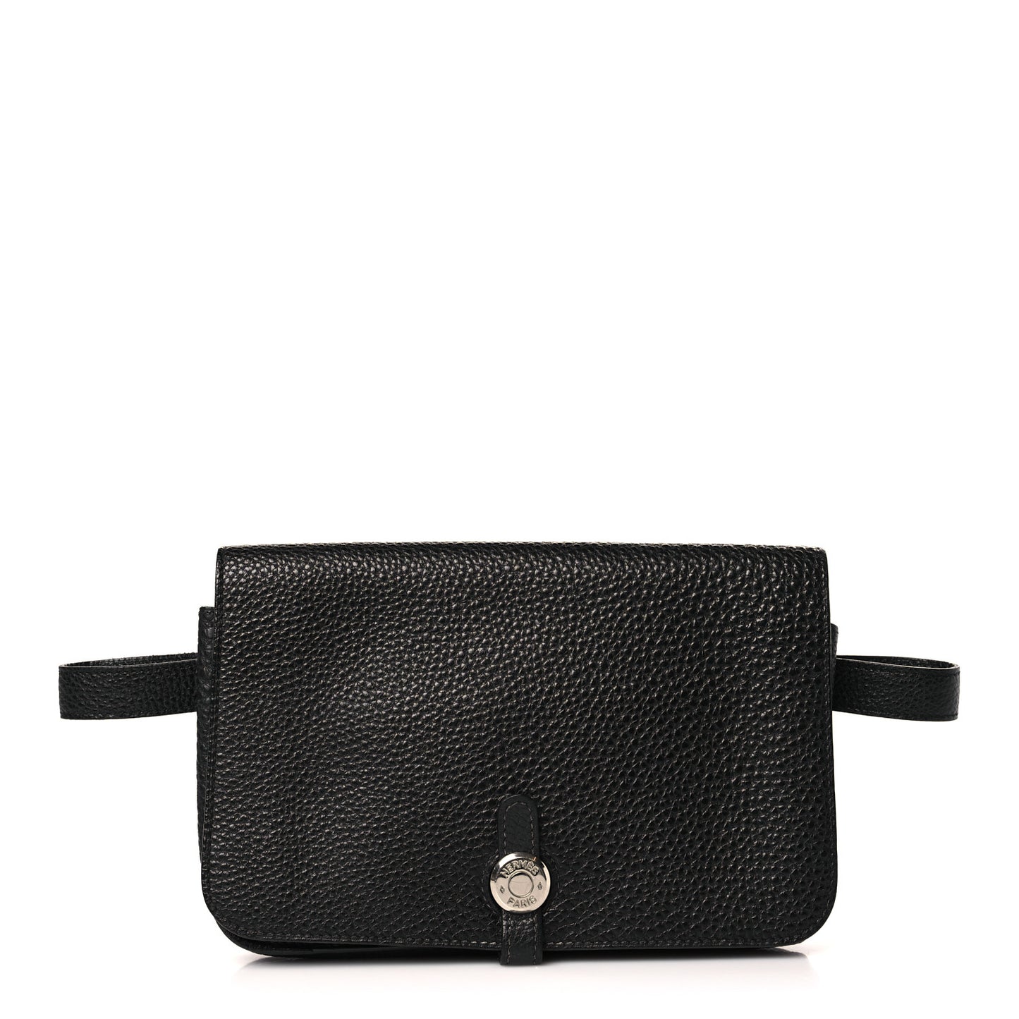 Togo Dogon Wallet Waist Pouch Black