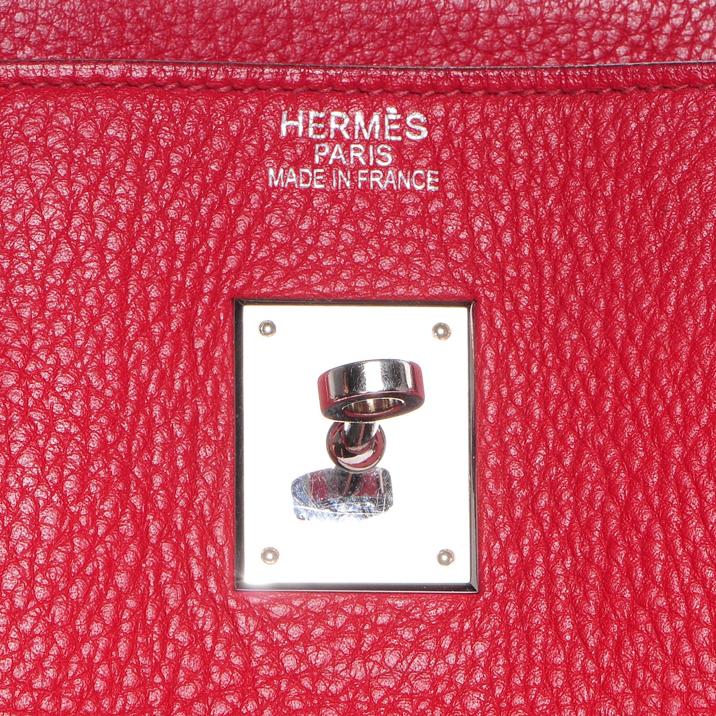 Taurillon Clemence Birkin 40 Rouge Garance