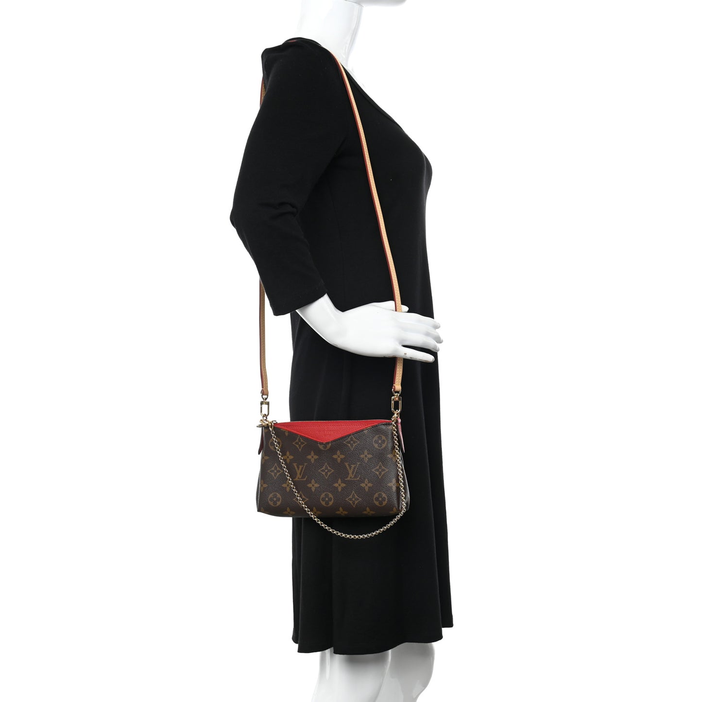 Monogram Pallas Clutch Cherry
