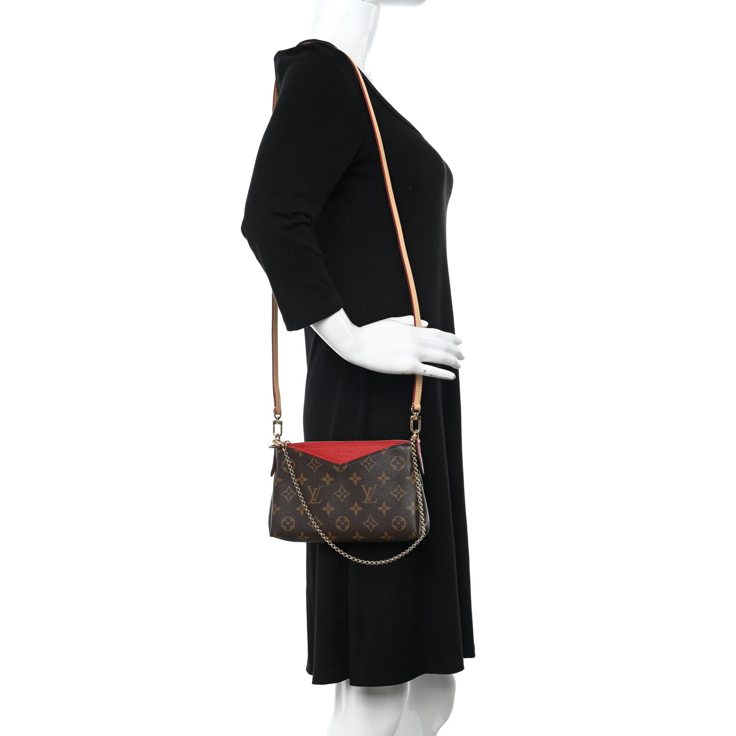 Louis Vuitton Monogram Pallas Clutch Cherry 2 of 13