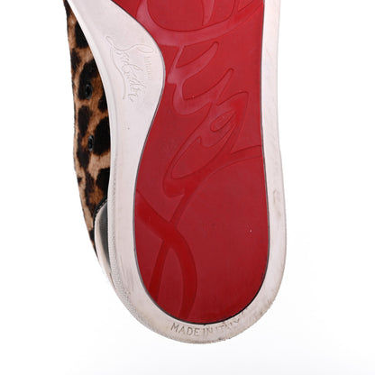 Christian Louboutin Pony Hair Spikes Orlato Flat Sneakers 38.5 Leopard 17 of 26