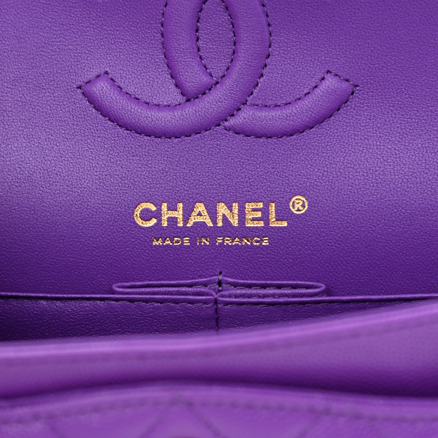 Chanel Caviar Quilted Small Double Flap Dark Purple 5 of 9