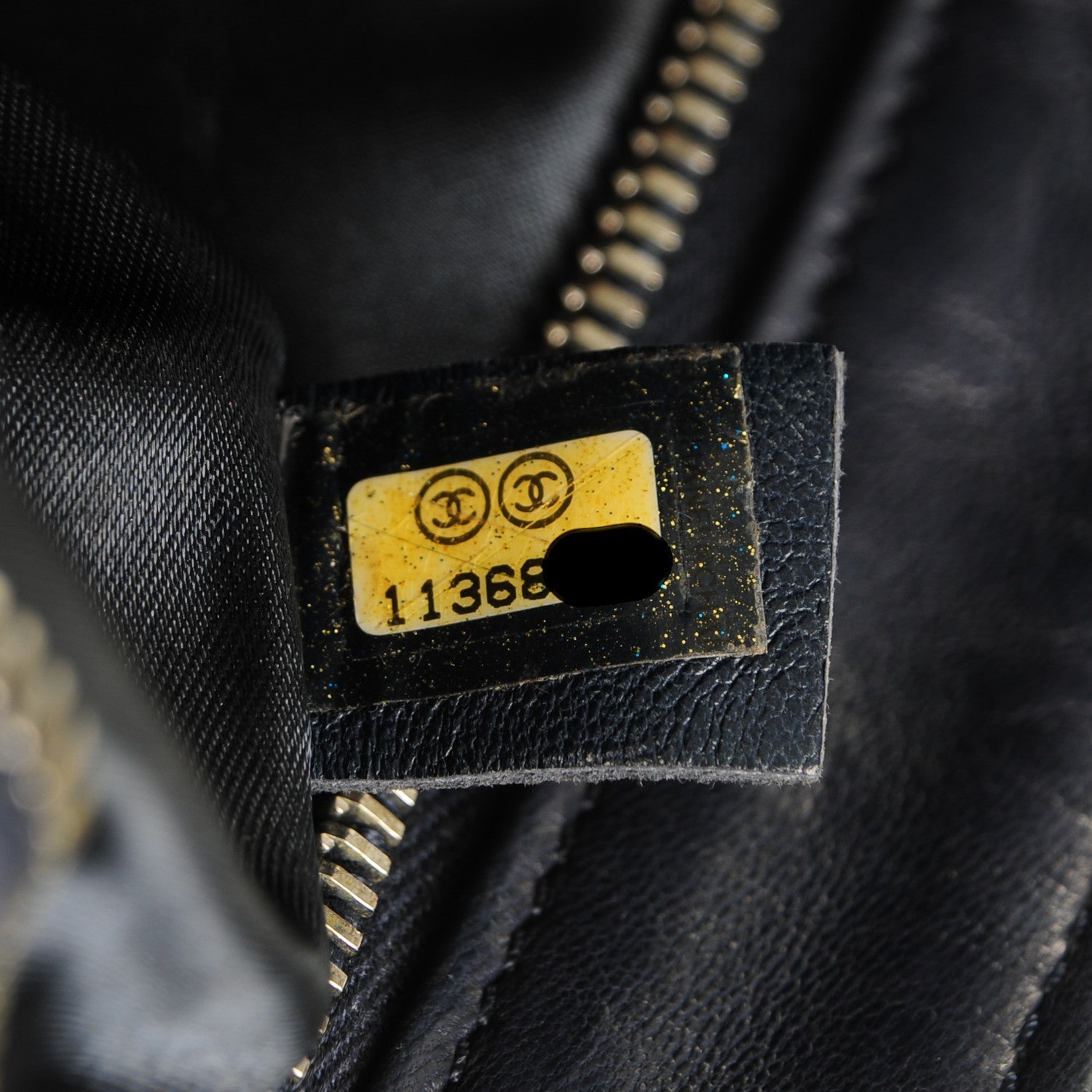 Chanel Python Crochet Soft and Chain Pochette Blue 7 of 7