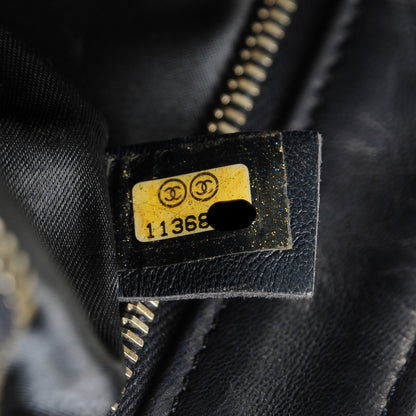 Chanel Python Crochet Soft and Chain Pochette Blue 7 of 7