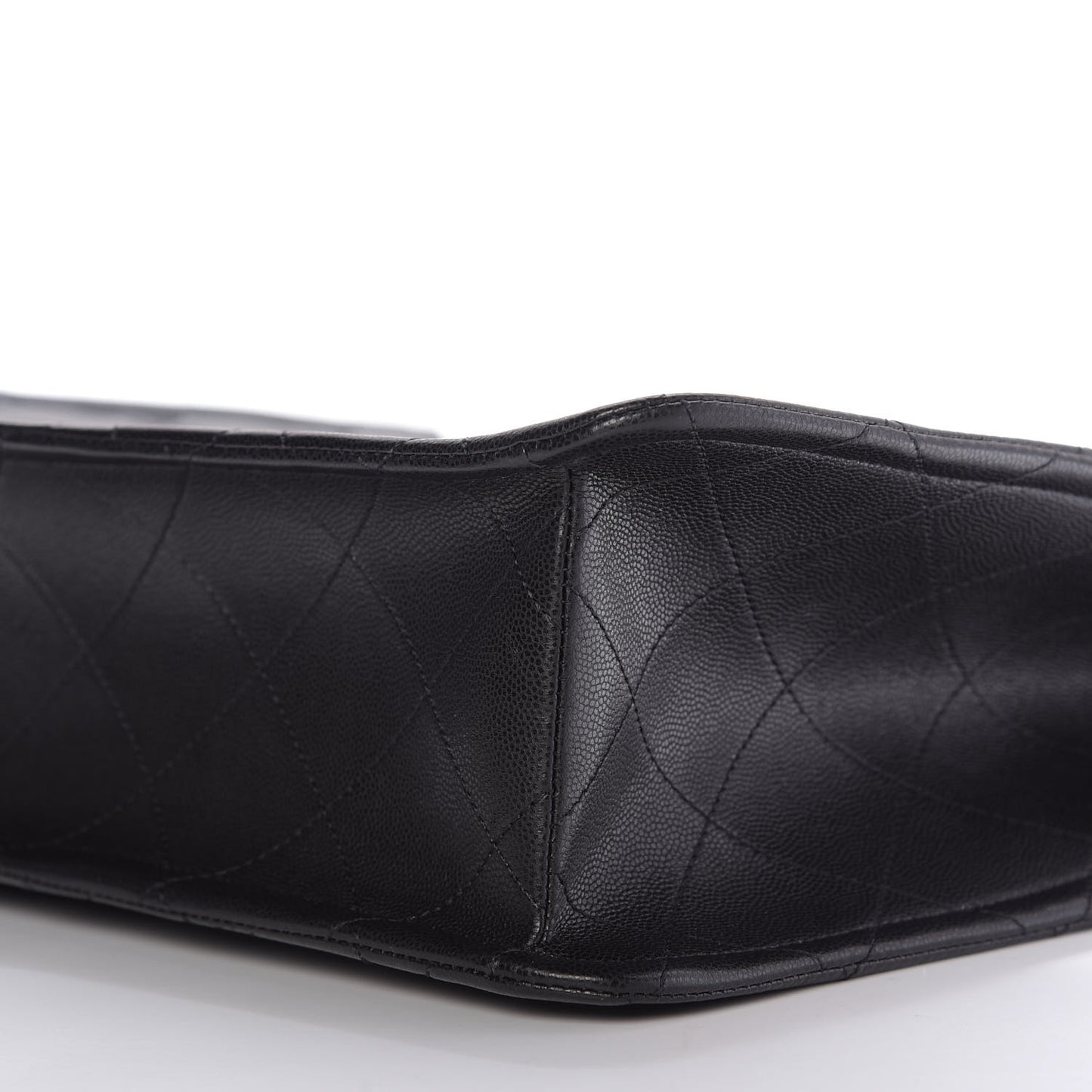 Caviar Quilted Sweet Classic Shopping Tote Black