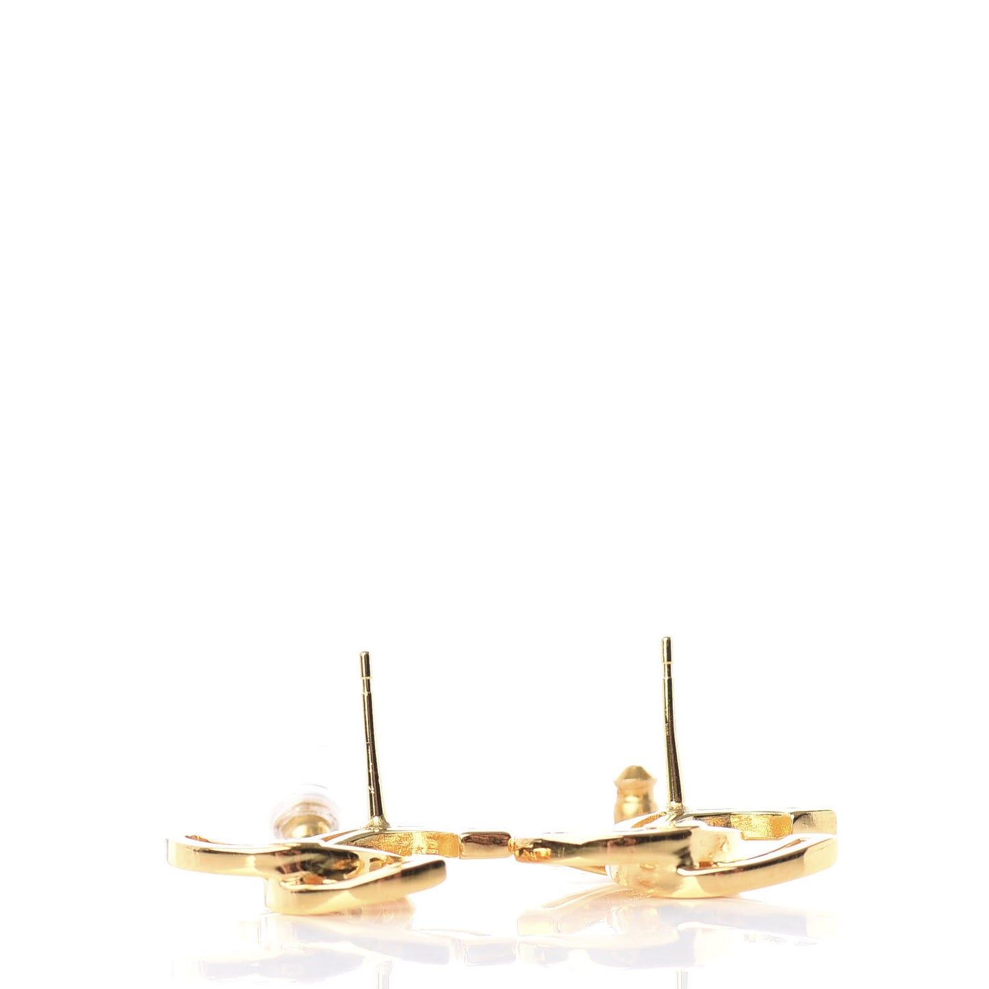 Metal Obazine CC Earrings Gold