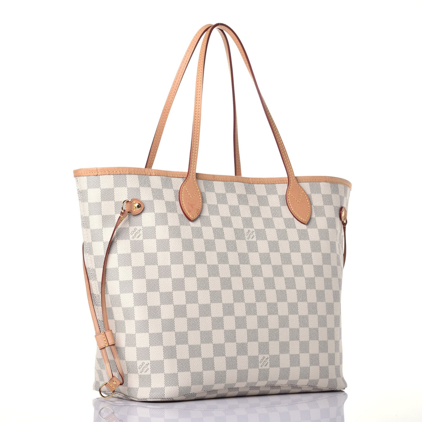 Damier Azur Neo Neverfull MM Rose Ballerine