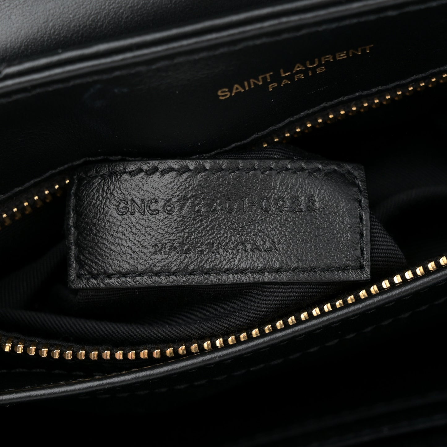 Calfskin Y Quilted Monogram Toy Loulou Crossbody Bag Black