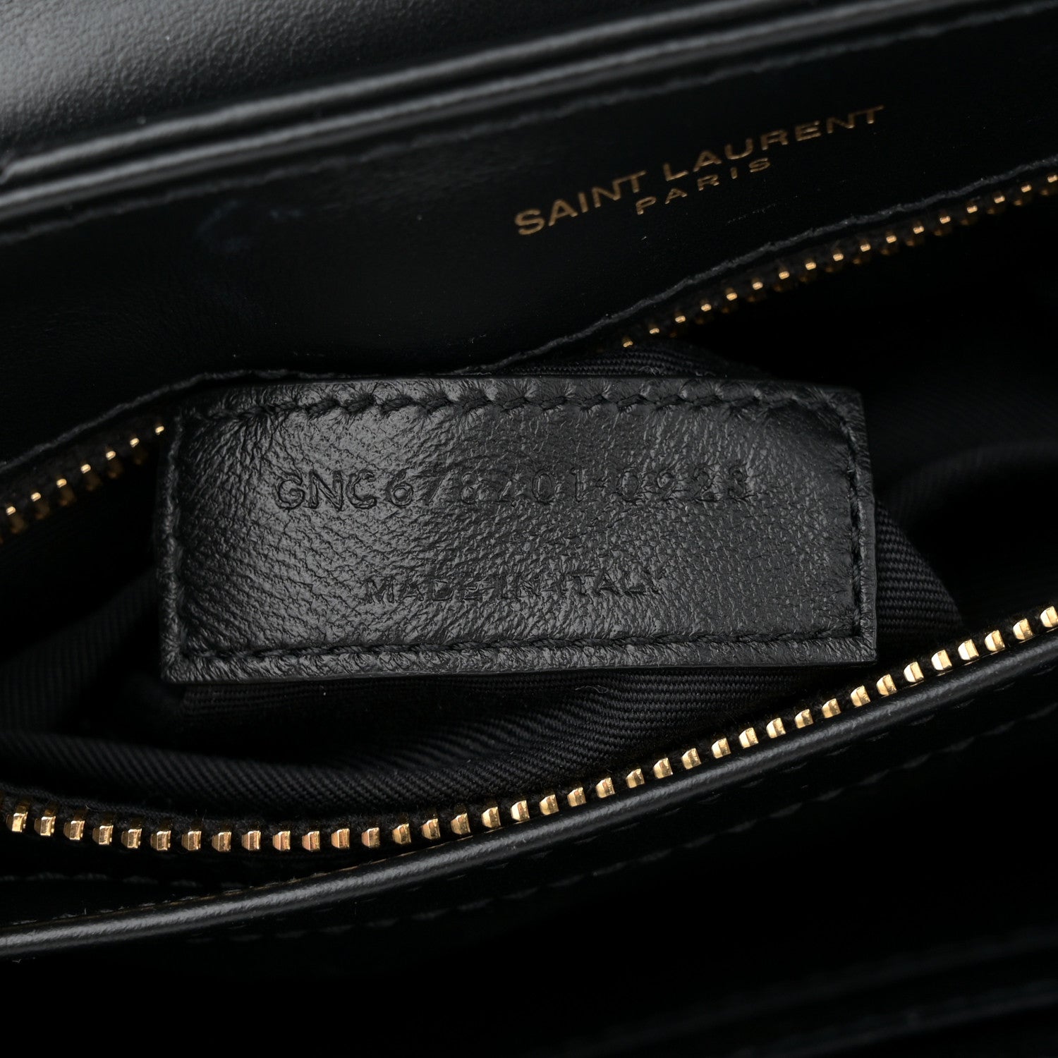 Saint Laurent Calfskin Y Quilted Monogram Toy Loulou Crossbody Bag Black 7 of 11