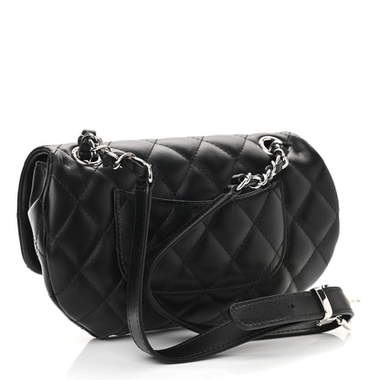 Chanel Calfskin Quilted CC Uniform Flap Belt Bag Black 3 of 11