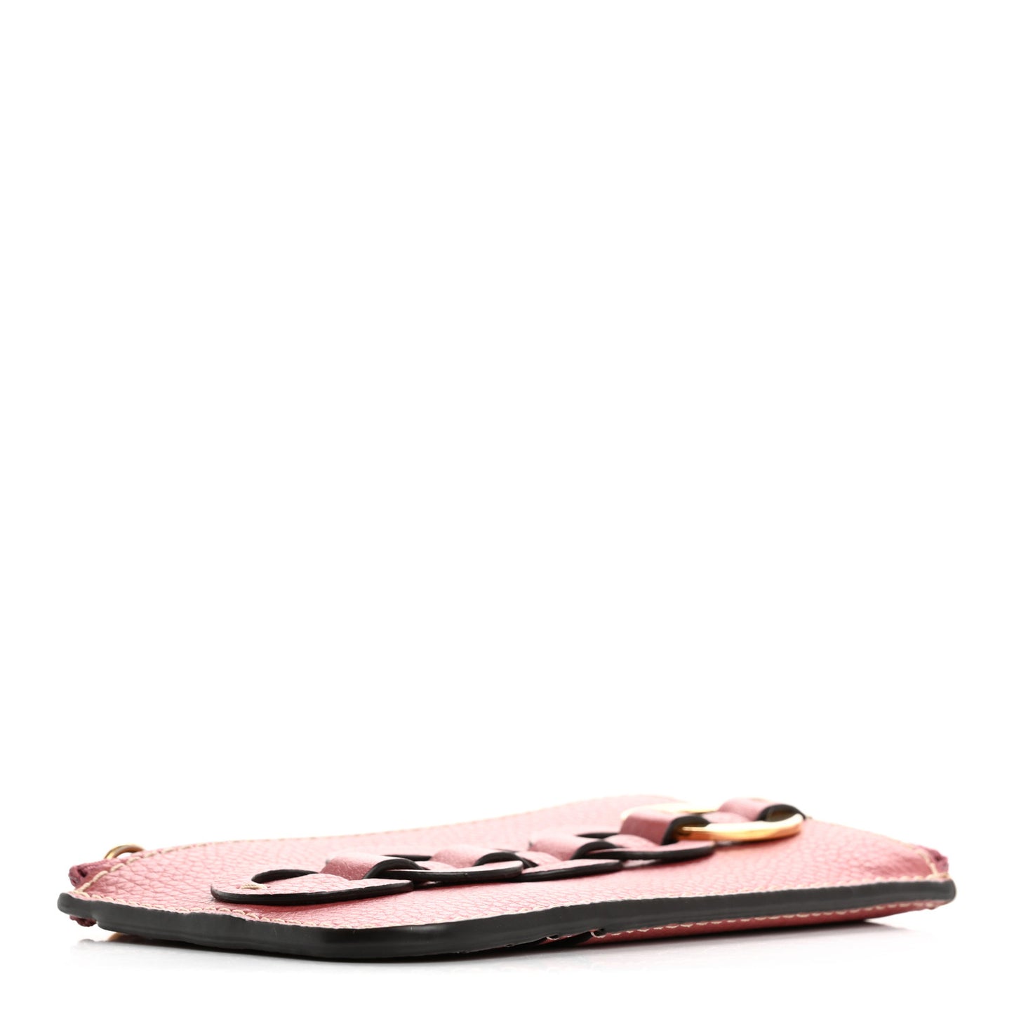 Grained Shiny Calfskin Small Darryl Coin Purse Faded Rose