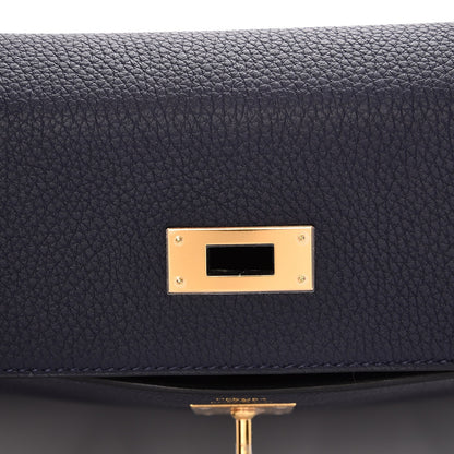 Hermes Togo Kelly Retourne 28 Bleu Nuit 22 of 33