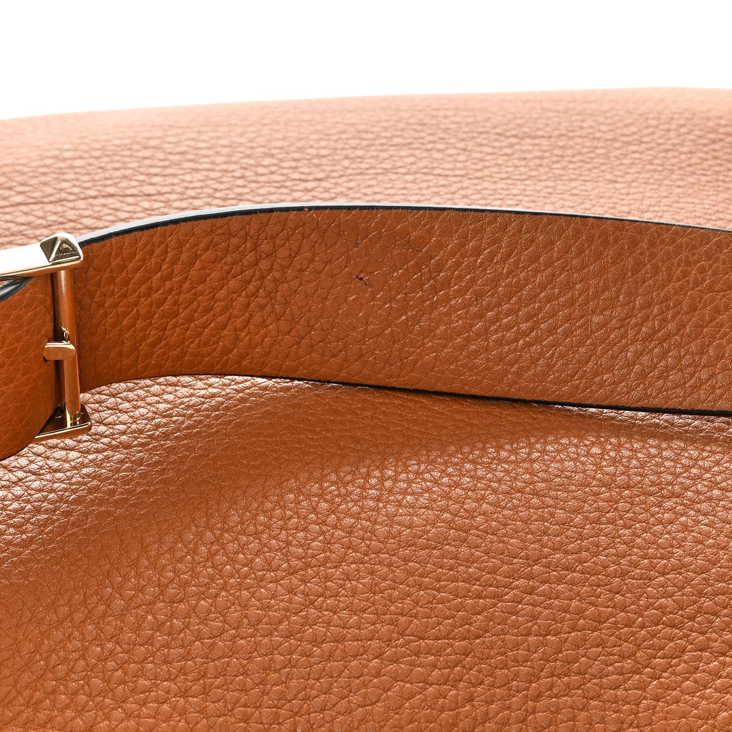 Valentino Garavani Pebbled Calfskin Small Rockstud Flip-Lock Messenger Bag Light Cuir 16 of 16