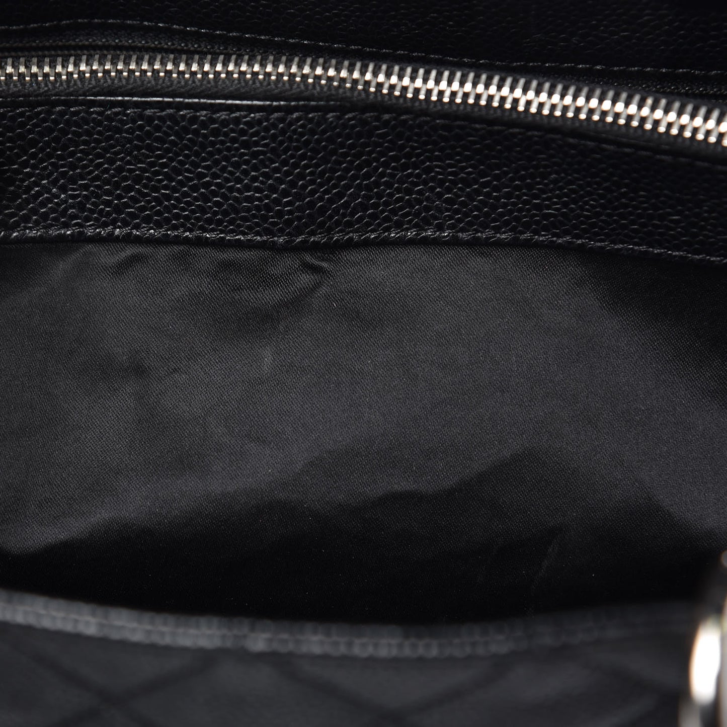Caviar Quilted Grand Shopping Tote GST Black