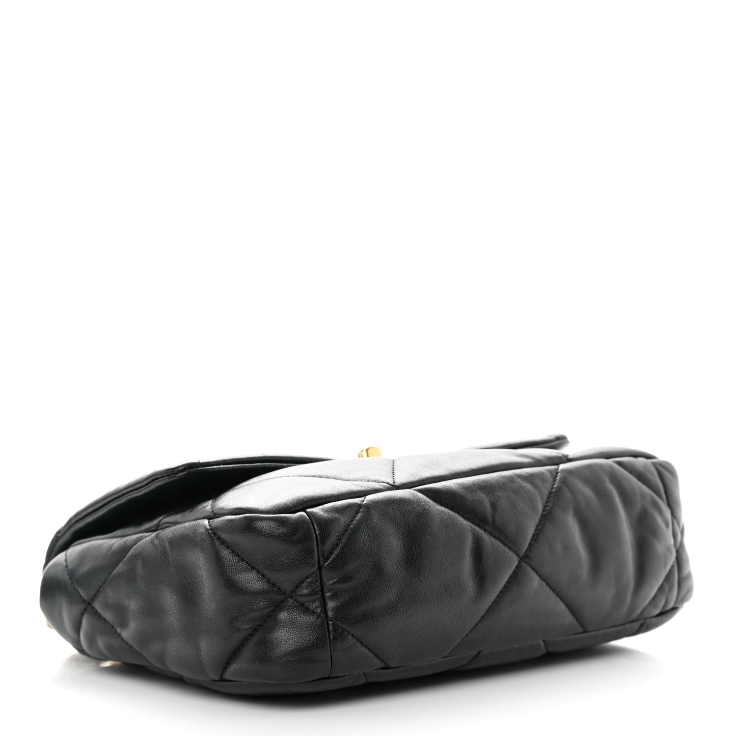 Lambskin Quilted Medium Chanel 19 Flap Black