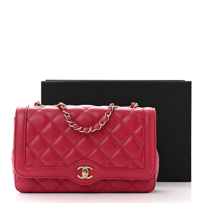 Chanel Lambskin Quilted Small Flap Bag Dark Red 12 of 12