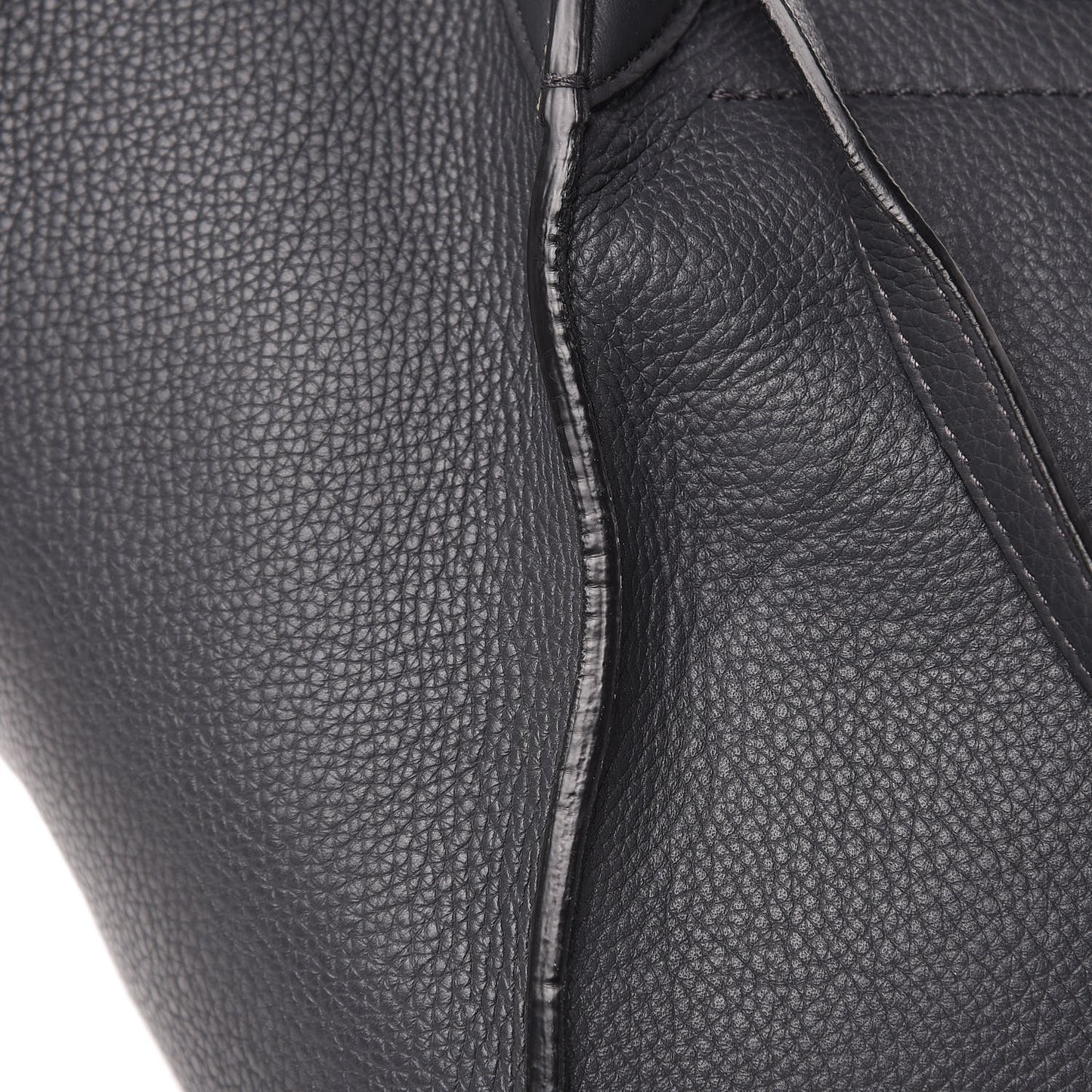 Supple Grained Calfskin Small Big Bag Anthracite