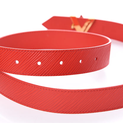 Louis Vuitton Epi 30mm LV Twist Belt 90 36 Coquelicot 3 of 6