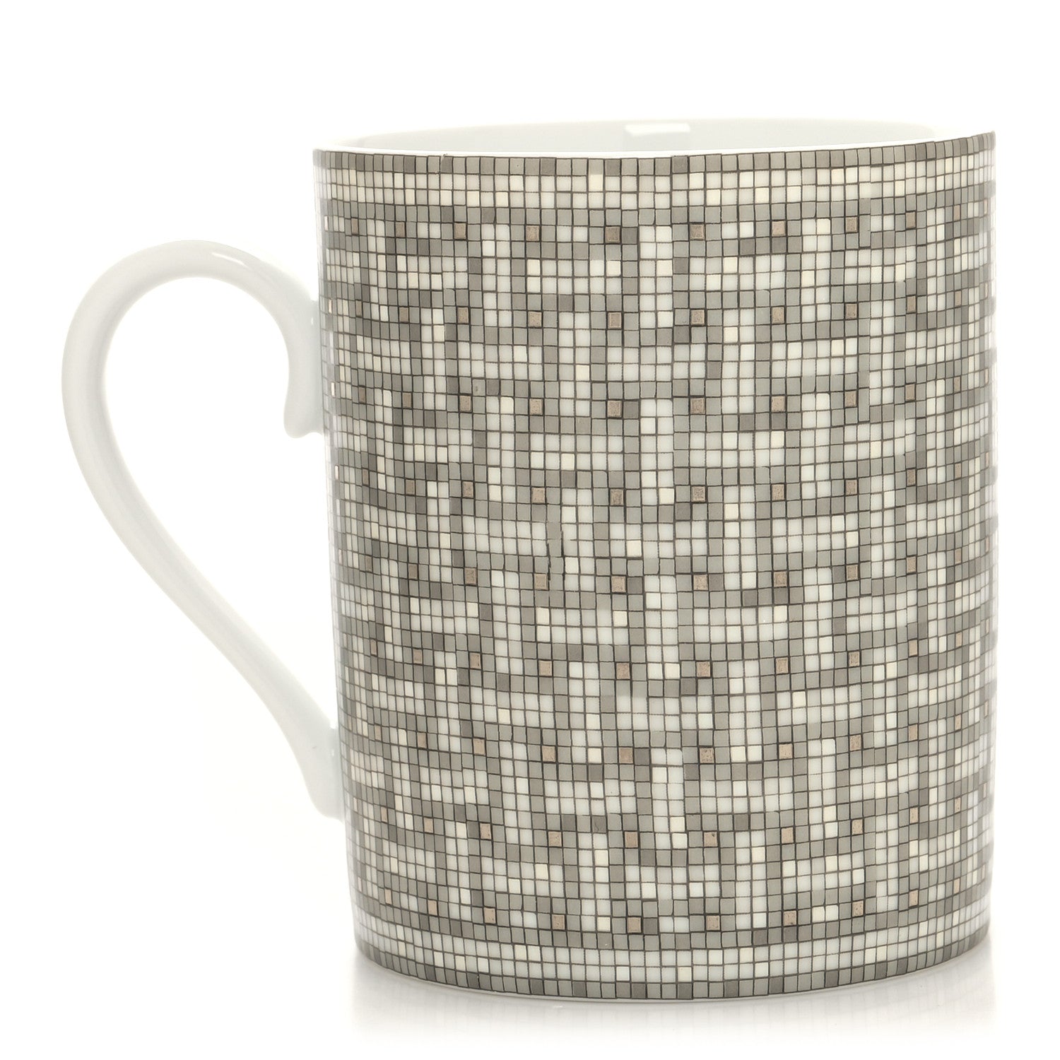 Hermes Porcelain Mosaique au 24 Mug Platinum 1 of 7