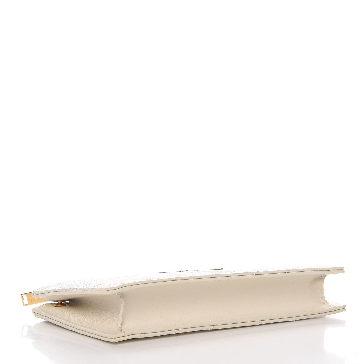 Grain De Poudre Matelasse Chevron Monogram Double Zip Wallet Porcellana