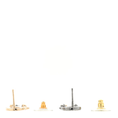 Chanel Crystal Pearl Chanel Bright Young Things Earrings Gold Ruthenium 3 of 4