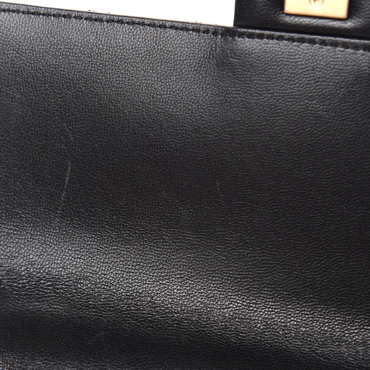Lambskin Quilted Small Chic Pearls Flap Black