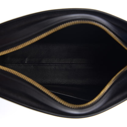Prada Saffiano City Calfskin Esplanade Crossbody Bag Biliardo Black 4 of 8