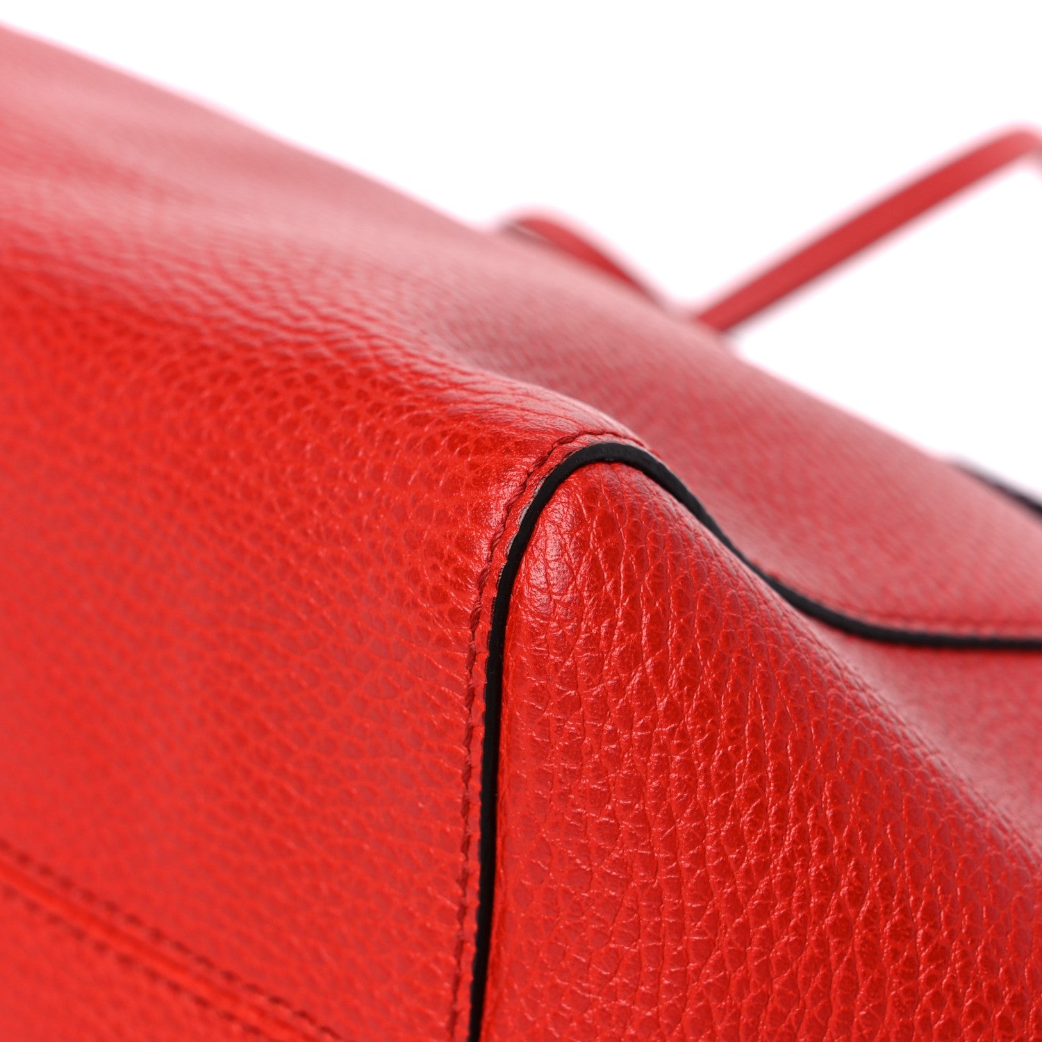 Gucci Dollar Calfskin Small Swing Tote Red 9 of 12