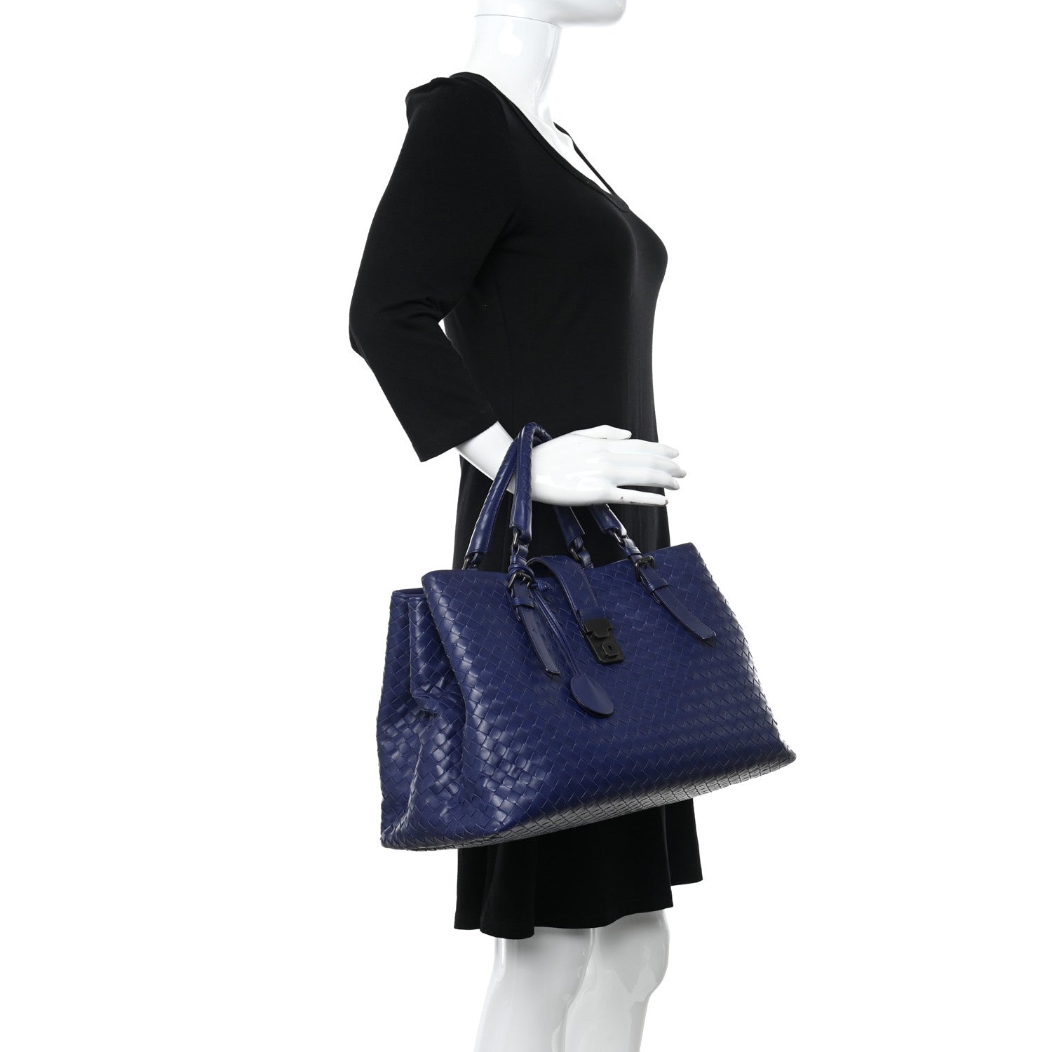 Bottega Veneta Nappa Intrecciato Medium Roma Tote Atlantic 2 of 17