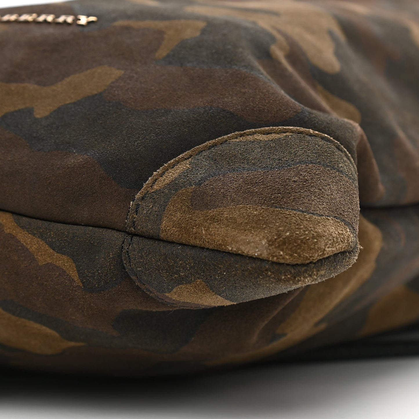 Calfskin Suede Camouflage Drawstring Baby Duffle Multicolor
