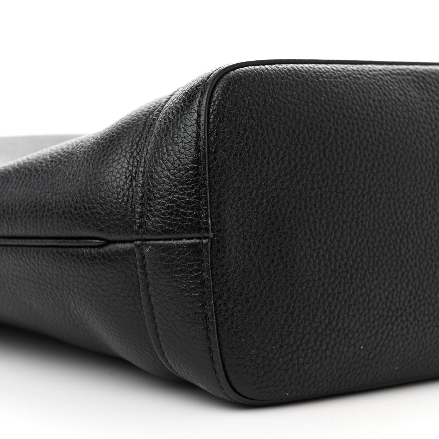 Celine Soft Grained Calfskin Medium Bucket Bag Black 9 of 12
