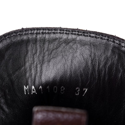 Louis Vuitton Suede Calfskin Monogram Laureate Platform Desert Boots 37 Black 10 of 10