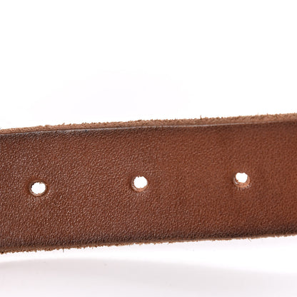 Gucci Cuoio Toscano Nickel Double Double G 30mm Belt 80 32 Cuir 5 of 8