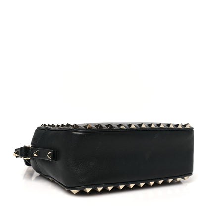 Valentino Garavani Calfskin Rockstud Camera Crossbody Bag Black 4 of 9