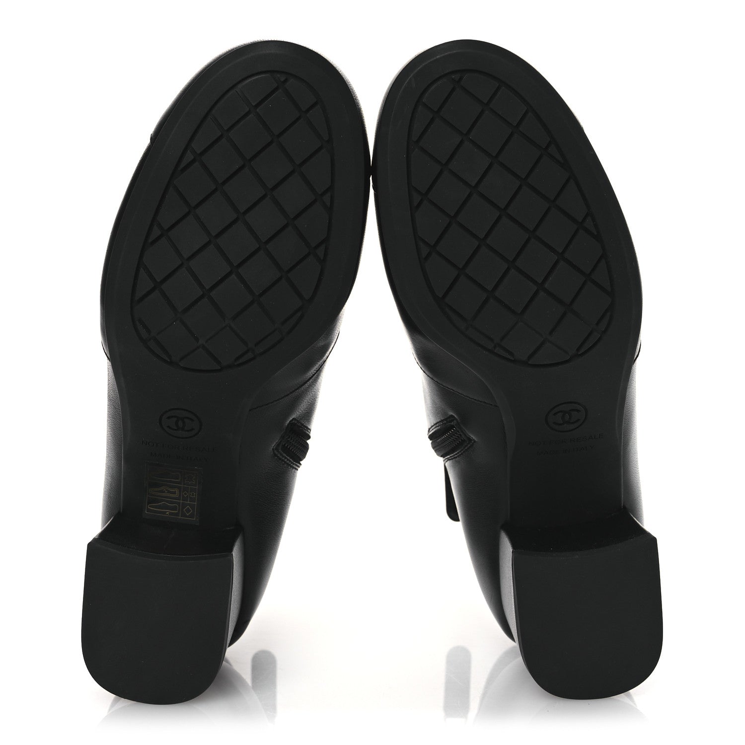 Chanel Stretch Lambskin Cap Toe CC Short Boots 36.5 Black 7 of 11