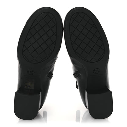 Chanel Stretch Lambskin Cap Toe CC Short Boots 36.5 Black 7 of 11