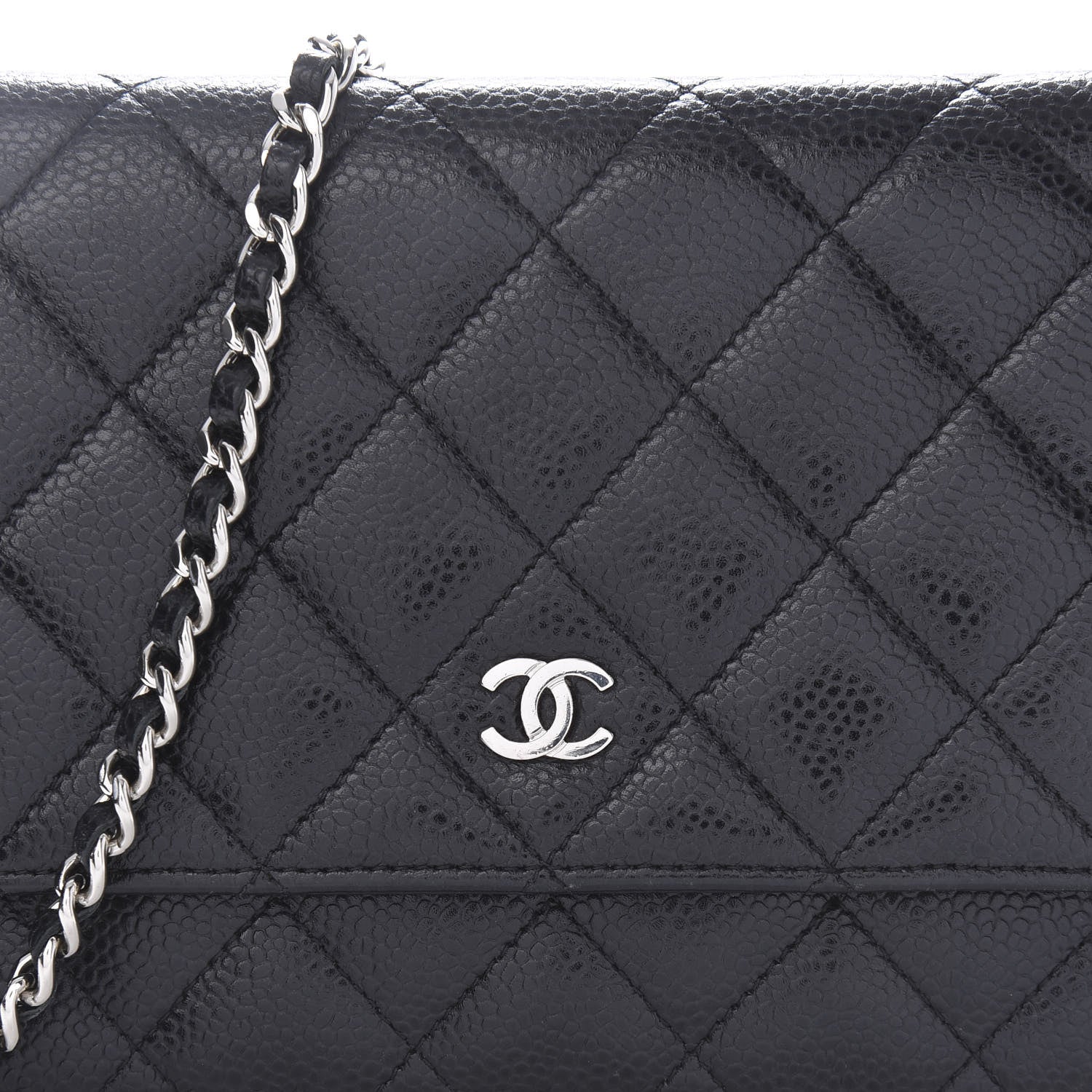 Chanel Caviar Quilted Wallet On Chain WOC Black 11 of 11