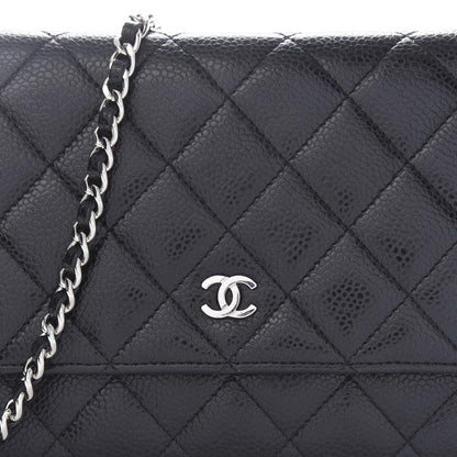 Chanel Caviar Quilted Wallet On Chain WOC Black 11 of 11