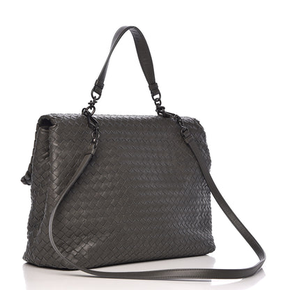 Bottega Veneta Nappa Intrecciato Large Olimpia Bag Light Grey 4 of 10