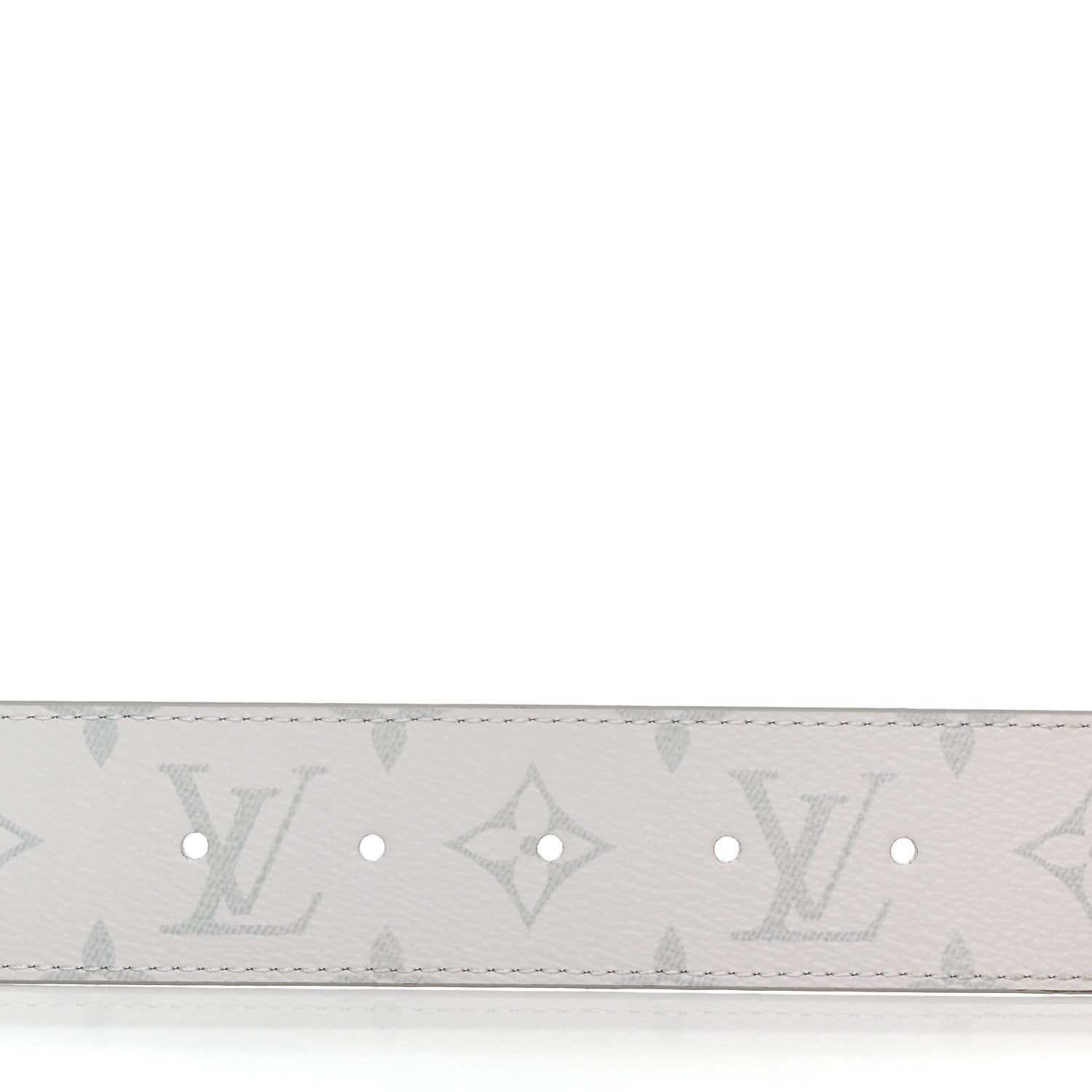 Louis Vuitton Taiga Monogram 40mm LV Initiales Belt 110 44 White 4 of 5