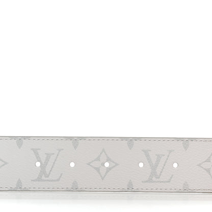 Louis Vuitton Taiga Monogram 40mm LV Initiales Belt 110 44 White 4 of 5